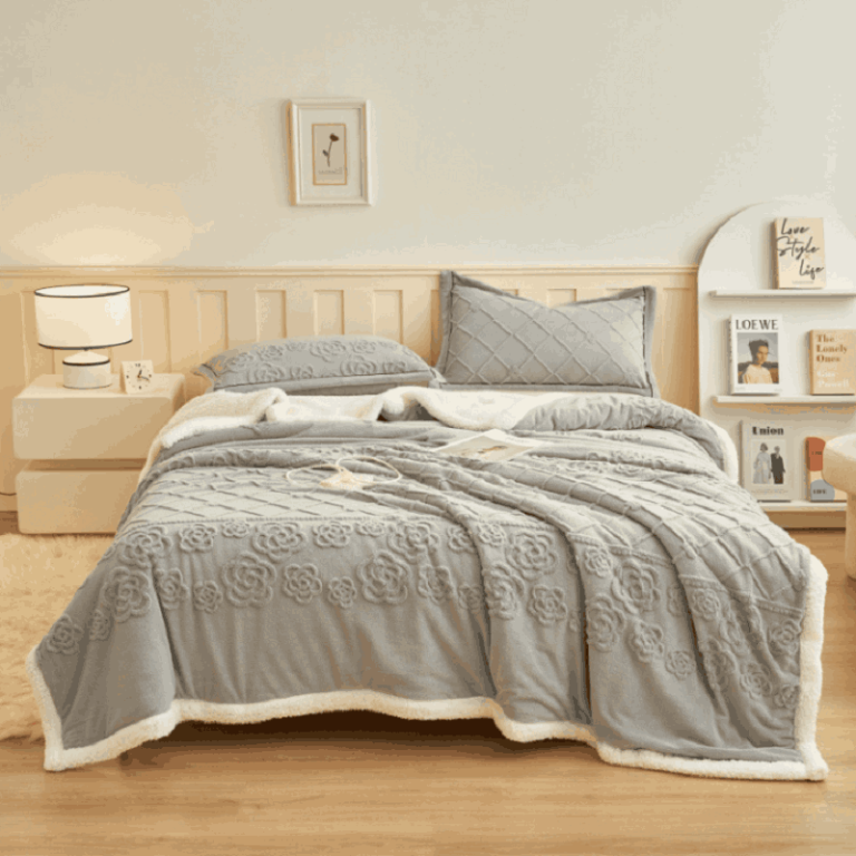 Reversible Sherpa Fleece Blanket