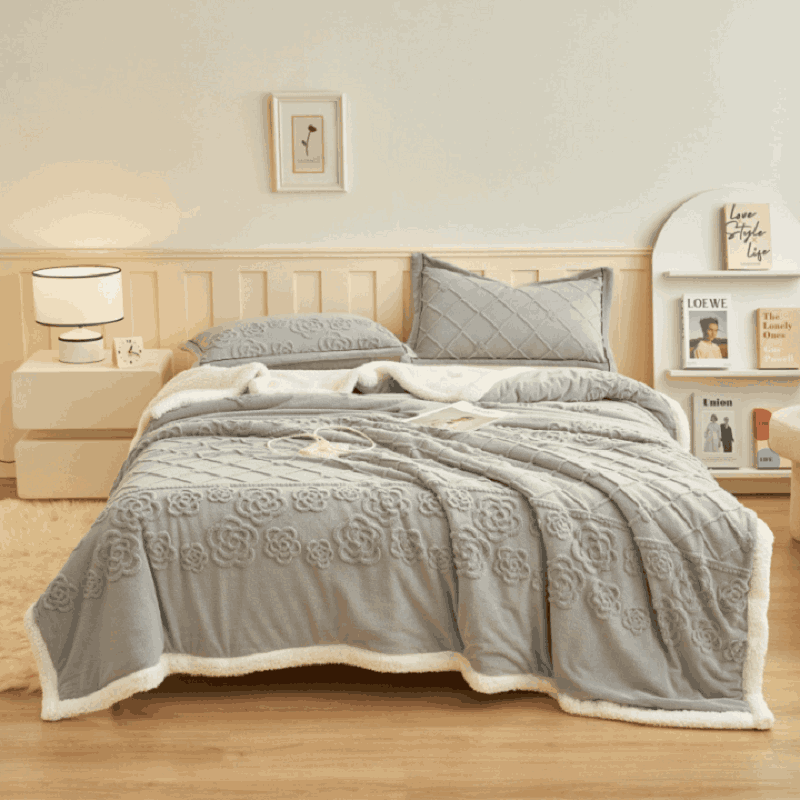 Reversible Sherpa Fleece Blanket