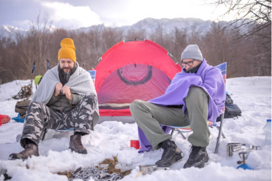 Blanket serves another important function during high-altitude travel