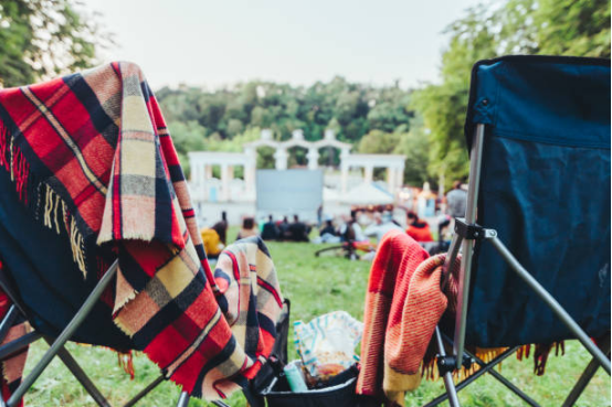 Blanket to enhance your experience at an open-air music festival
